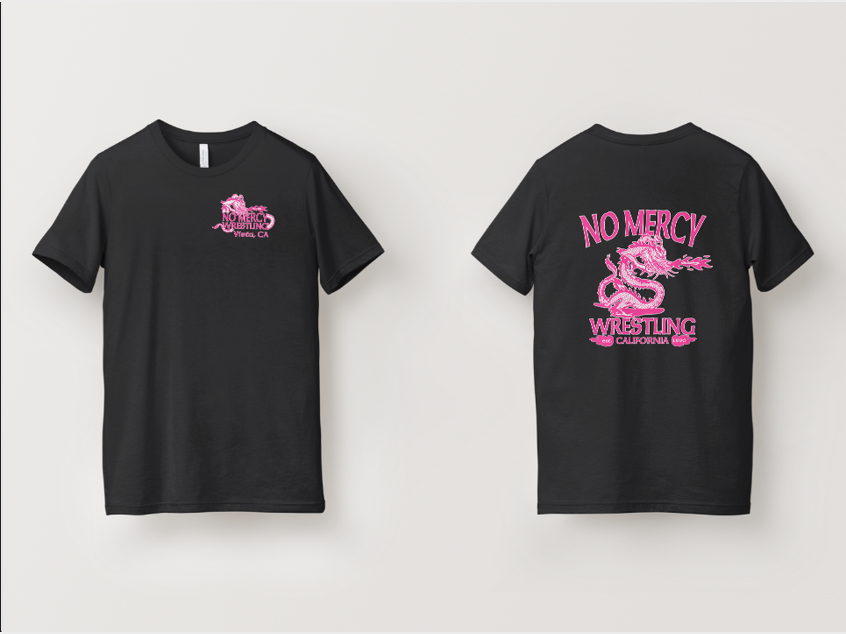 Black Tee — Pink Dragon