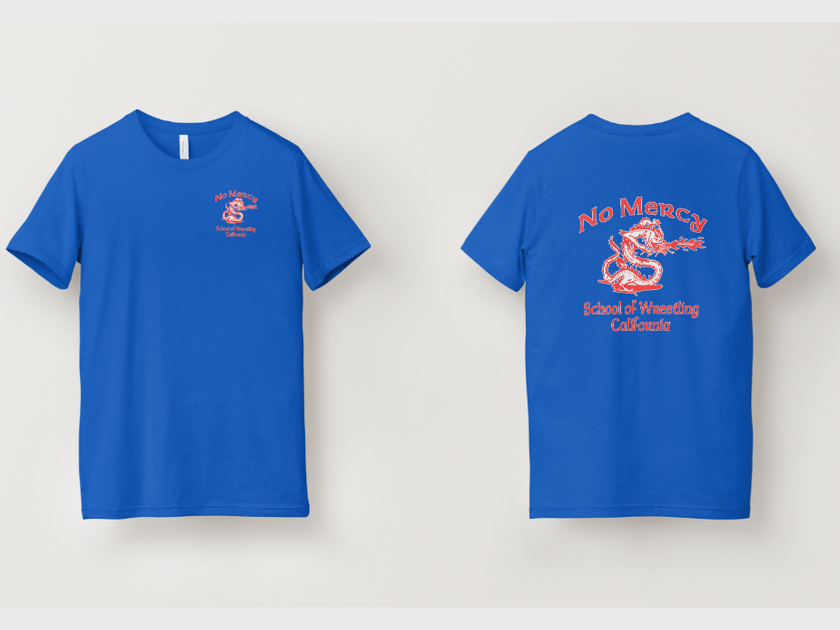 Blue Tee — Script Back