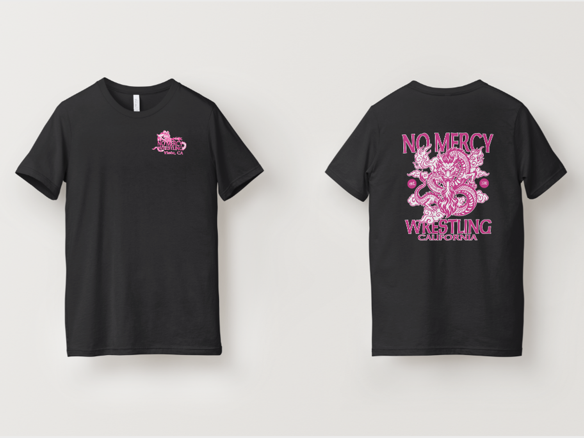 Black Tee — Pink Back B